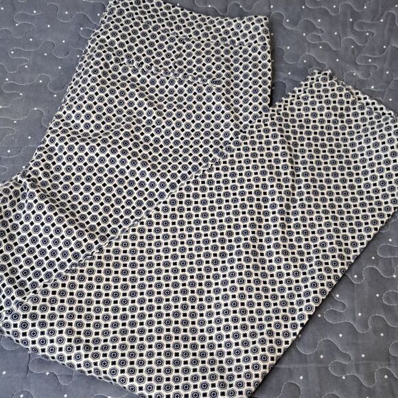 Kenar blue and white cropped pants size 8 - Picture 1 of 6